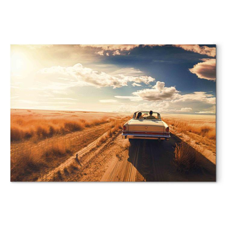 Canvas A Couple on a Journey - An American Expedition on Endless Roads