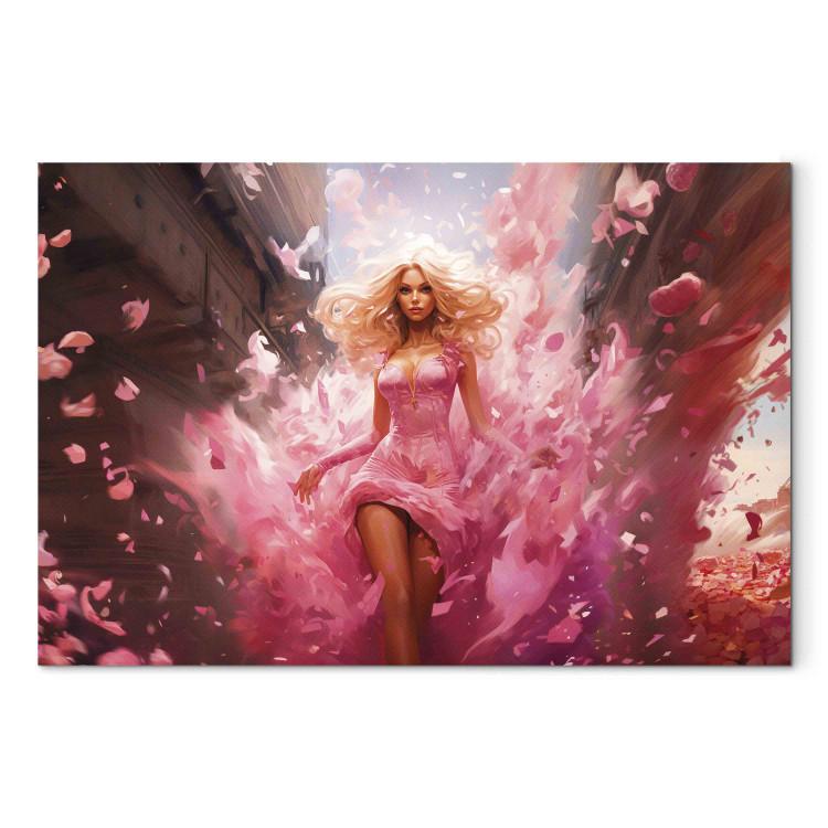 Canvas A Burst of Pink - Barbie at the Height of Fame in an Amazing Creation
