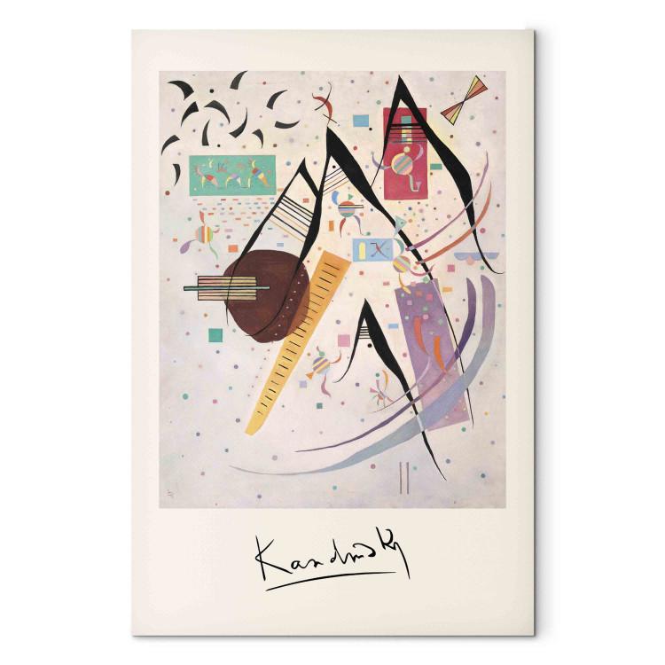Canvas Black Dots - Kandinsky’s Colorful and Disorganized Composition