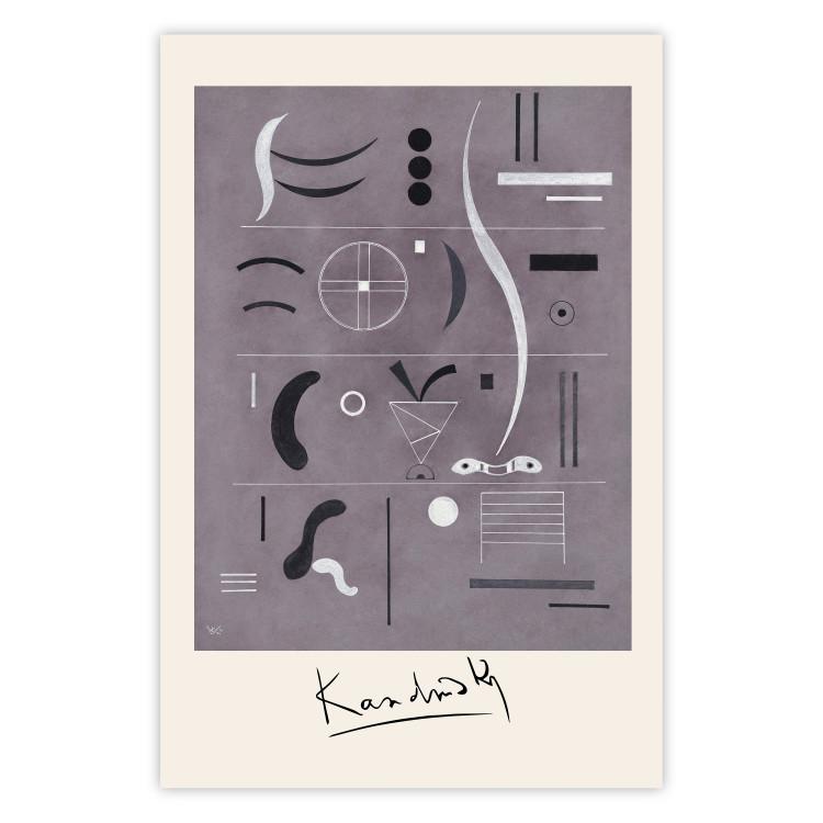 Poster Four Parts - A Structural Composition by Kandinsky