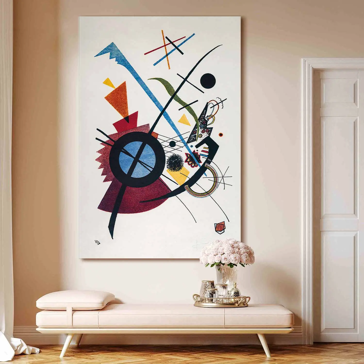 Large XXL canvas print Wassily Kandinsky - Primary Colors