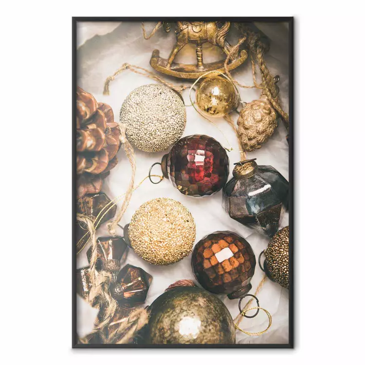 Christmas Ornaments - A Box With Colorful Baubles and Decorations