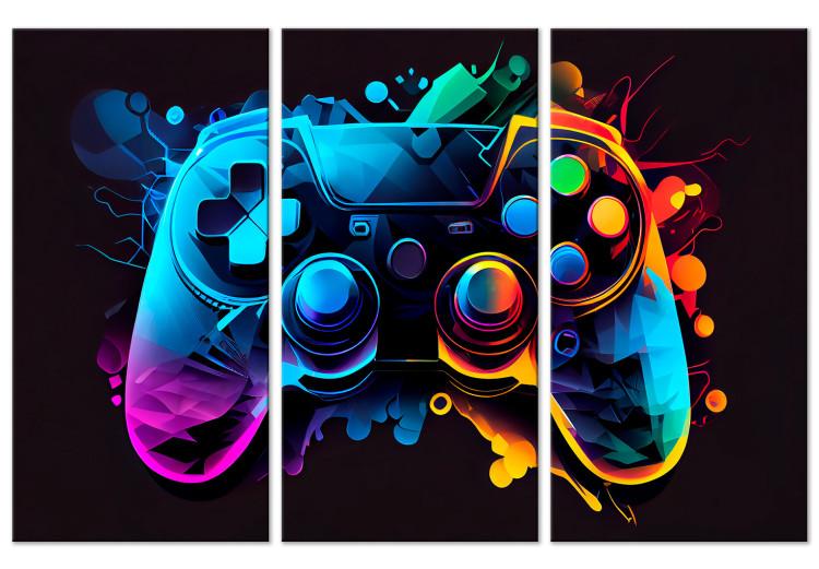 Canvas Colorful Gameplay - Gaming Controller With Multicolored Backlighting