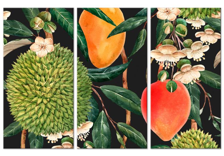Canvas Exotic Fruits - A Colorful Composition of Tropical Vegetation