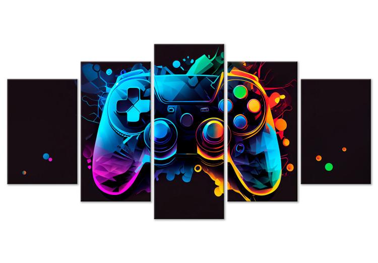 Canvas Colorful Controller - A Multi-Colored Gaming Design for the Gamer’s Room