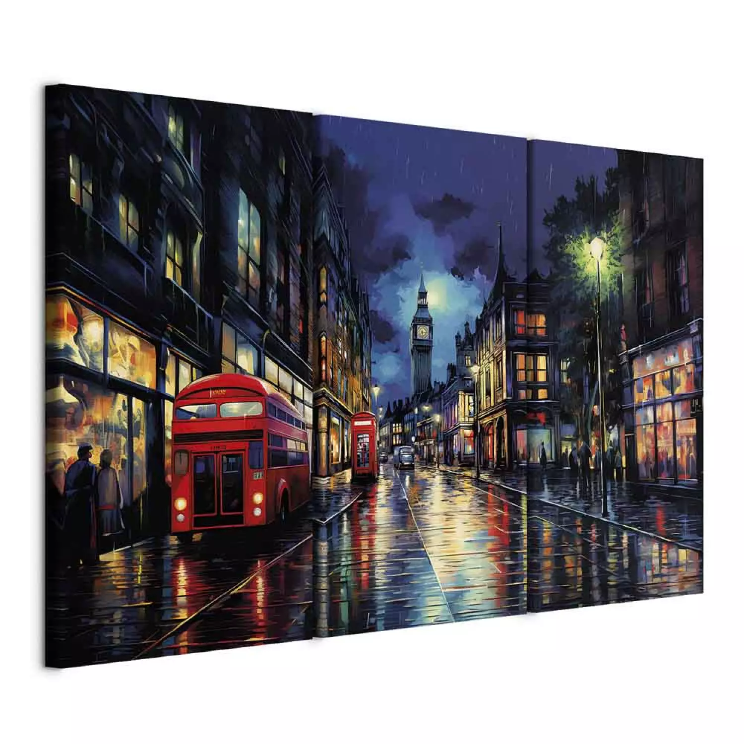 Canvas Wall Art London Artistic Impressions from the English Metropolis bimago