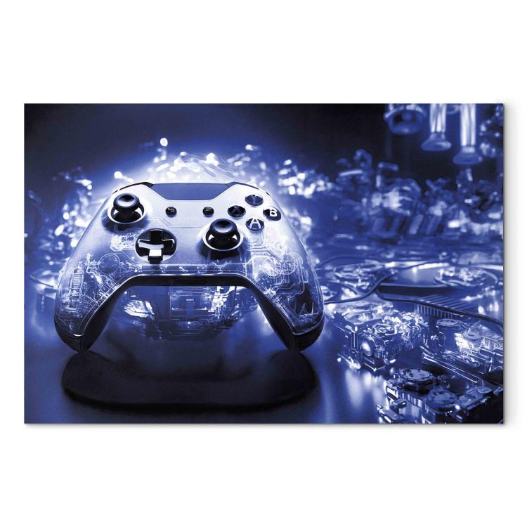 Canvas Gaming Technology - Game Pad on a Dark Blue Background