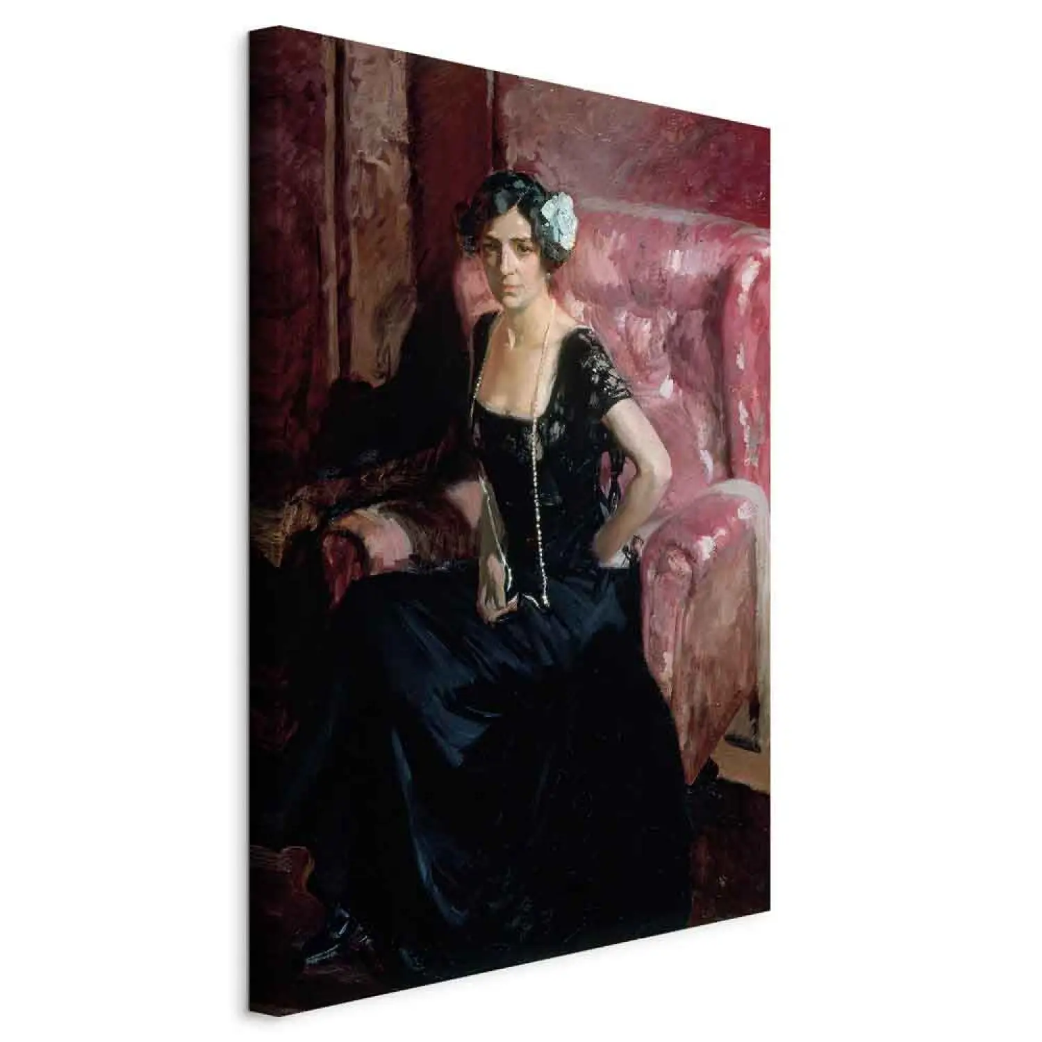Art Reproduction Joaqun Sorolla y Bastida - Clotilde in evening dress -  bimago