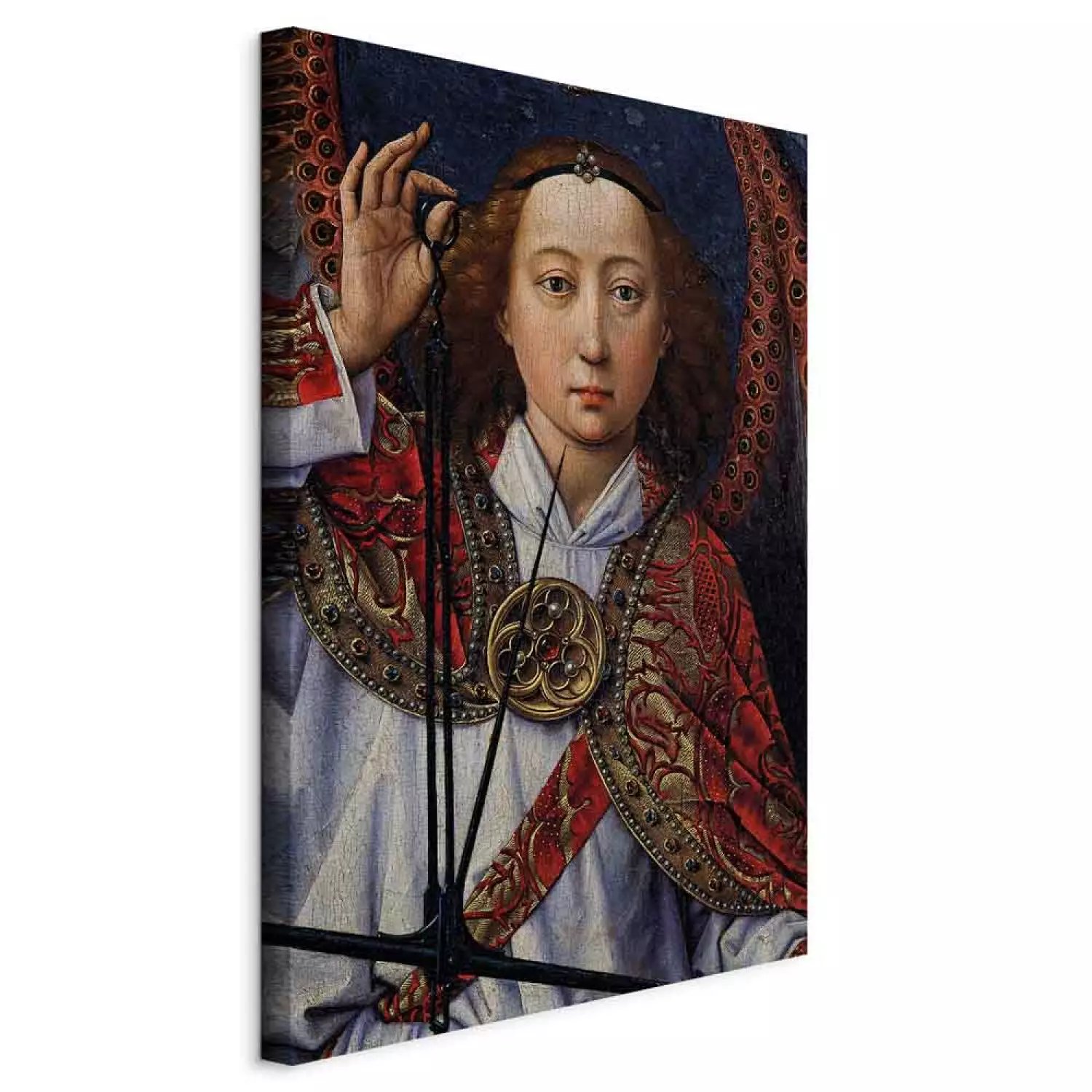 Art Reproduction Rogier van der Weyden - Archangel Michael weighing souls