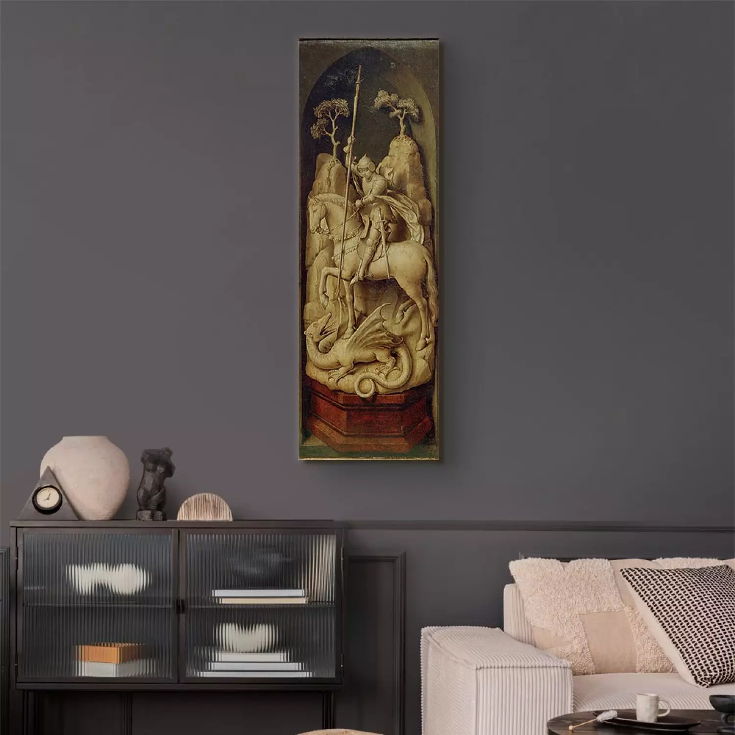 Reproduction Painting Rogier van der Weyden - Saint George slaying the dragon