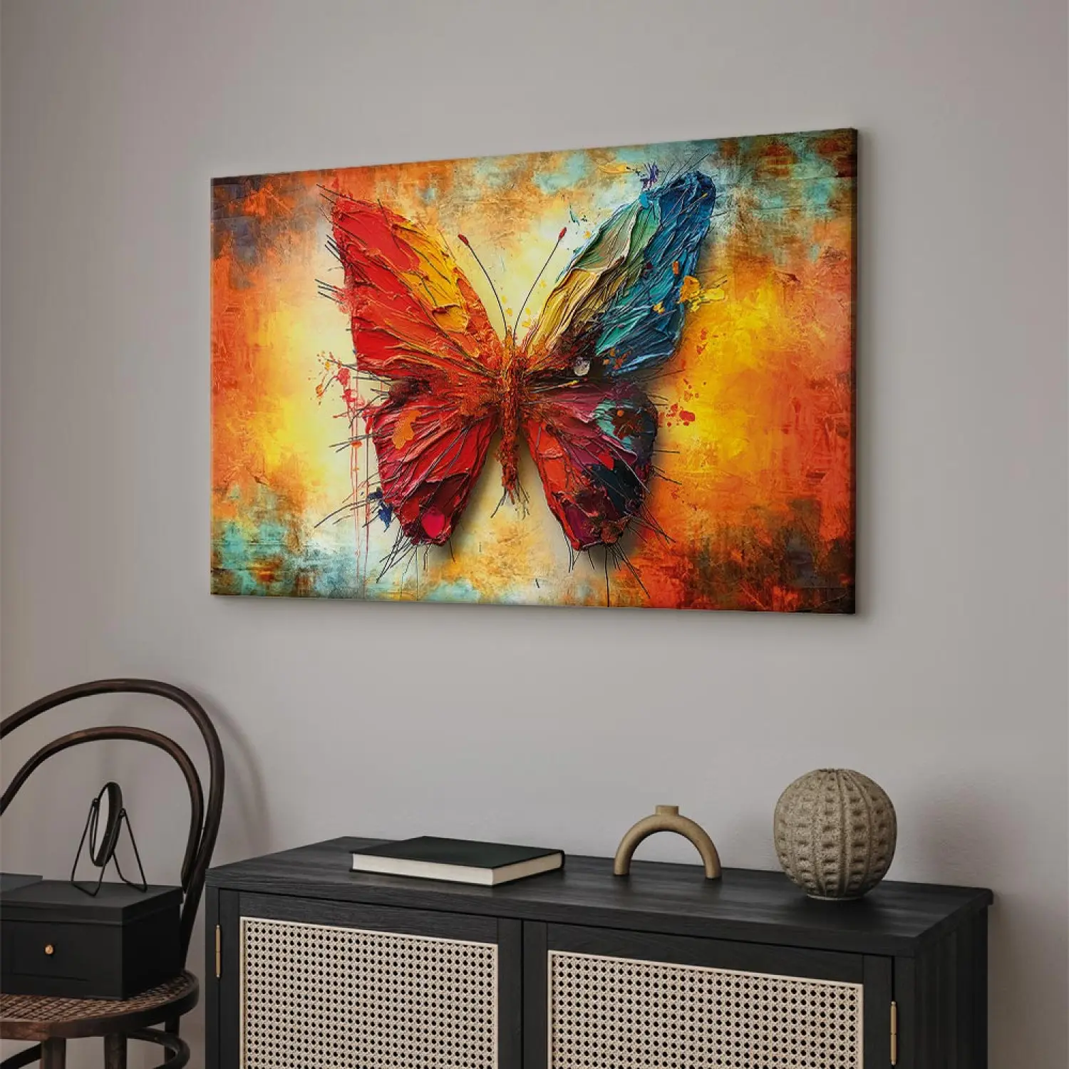 Cuadros En Lienzo Butterfly Wing Abstract Using Extreme Close Up Of