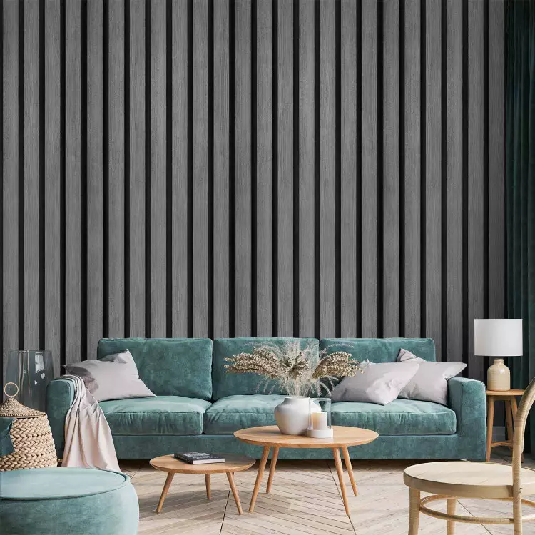 Slats - Subtle Play of Grays in Wooden Slats