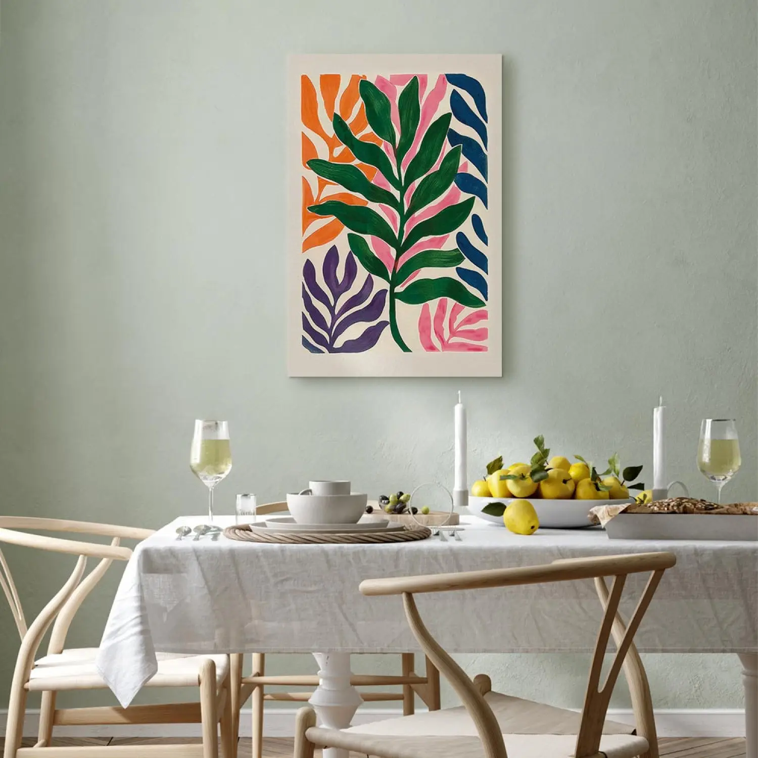 Matisse リーフデザイン 大判絵画 70×70cm 【公式通販】