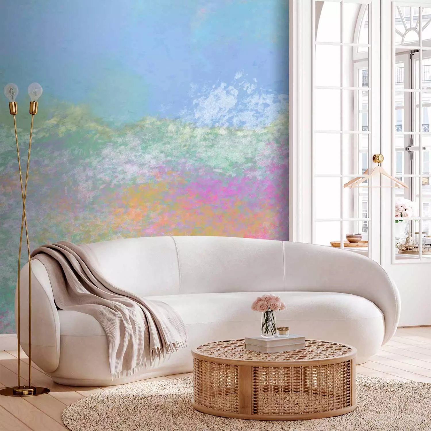 Wall Mural Meadow in the Summer Time - First Variant