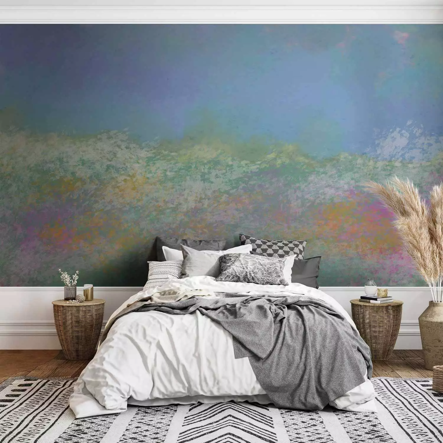 Wall Mural Meadow in the Summer Time - First Variant
