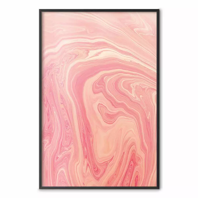 Pink Wave - Fluid Patterns in Pastel Shades on a Light Background