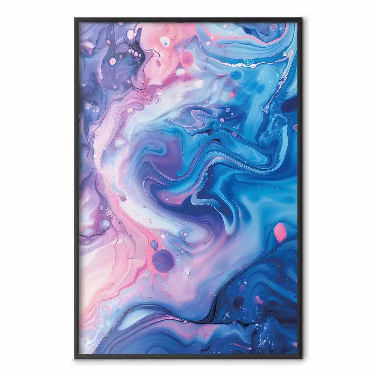 Cosmic Swirl - Abstract Shapes in Shades of Blue and Pink