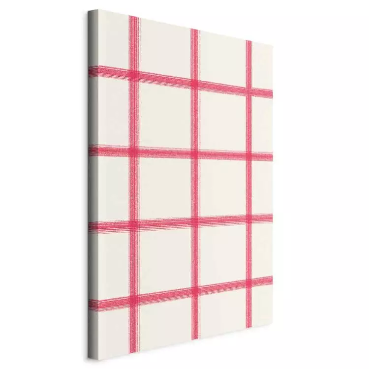 Pastel Pattern - Lines in Shades of Pink Creating a Geometric Network