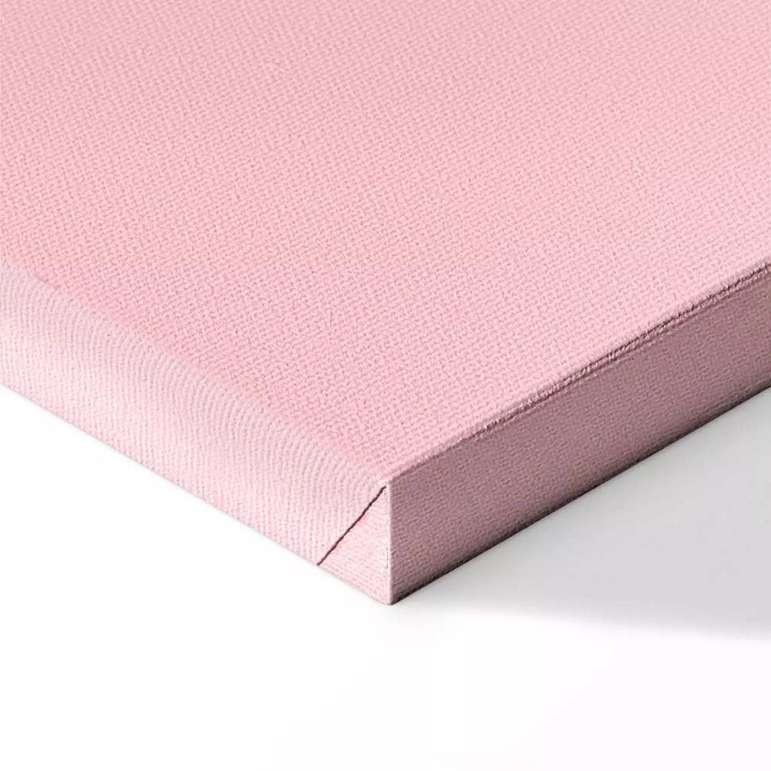 Canvas Art Print Metallic Hearts - Silver Shapes on Subtle Pink Background