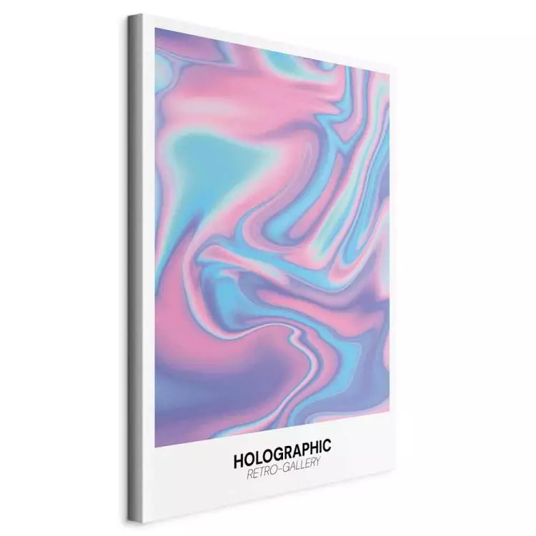 Holo-Dream - Rainbow Waves and Gradients in Retro Style on White Background