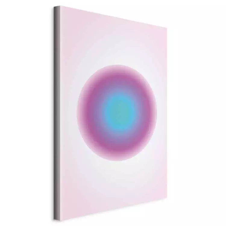 Color Pulse - Abstract Gradient in Circular Shape with Shades of Pink and Blue