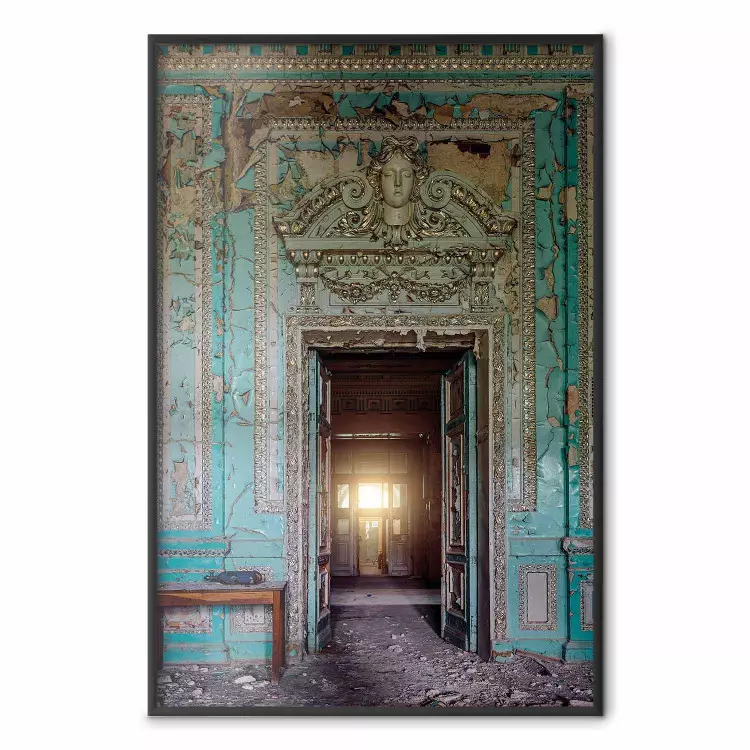 Historic Decoration - Richly Adorned Entrance in an Abandoned Building