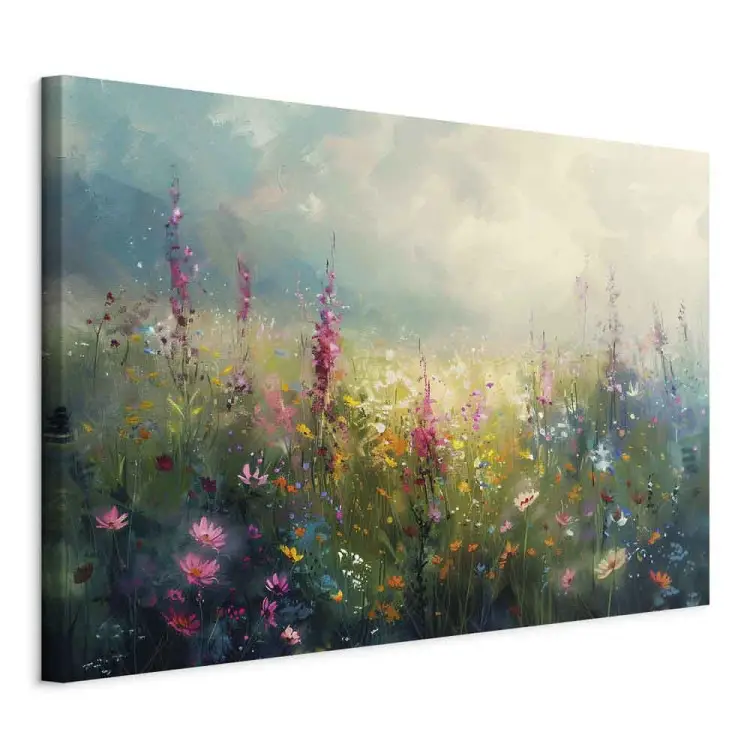 Summer Meadow - Colorful Flower Landscape Inspired by Monet