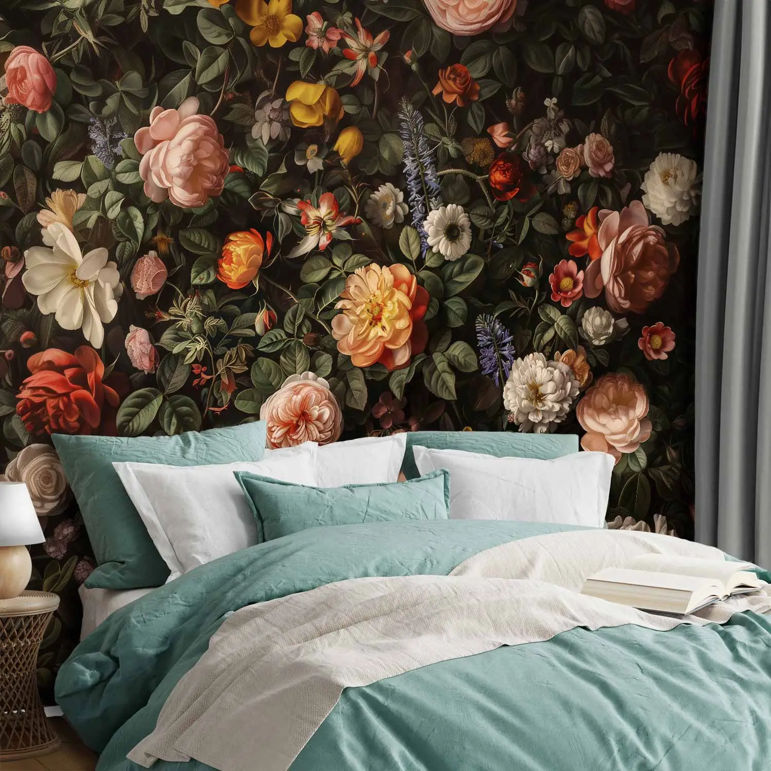 flower wallpaper for rooms