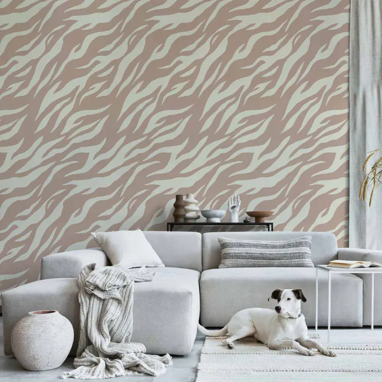 grey tiger print wallpaper
