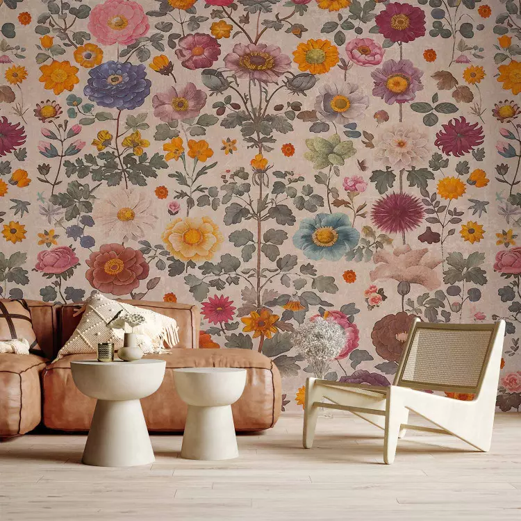 Spring Rhapsody - Flowers in Shades of Pink, Yellow, and Purple