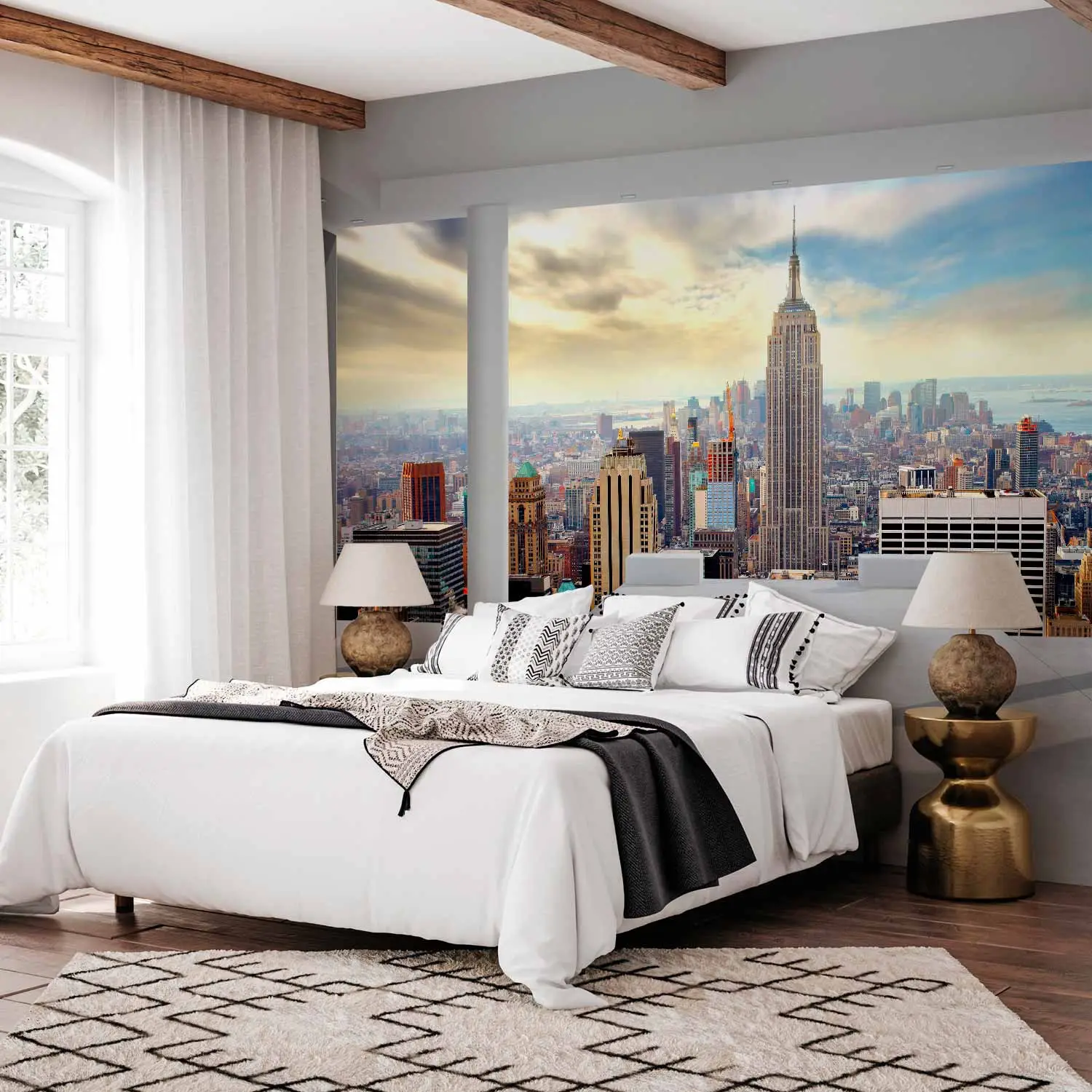 new york wallpaper bedroom