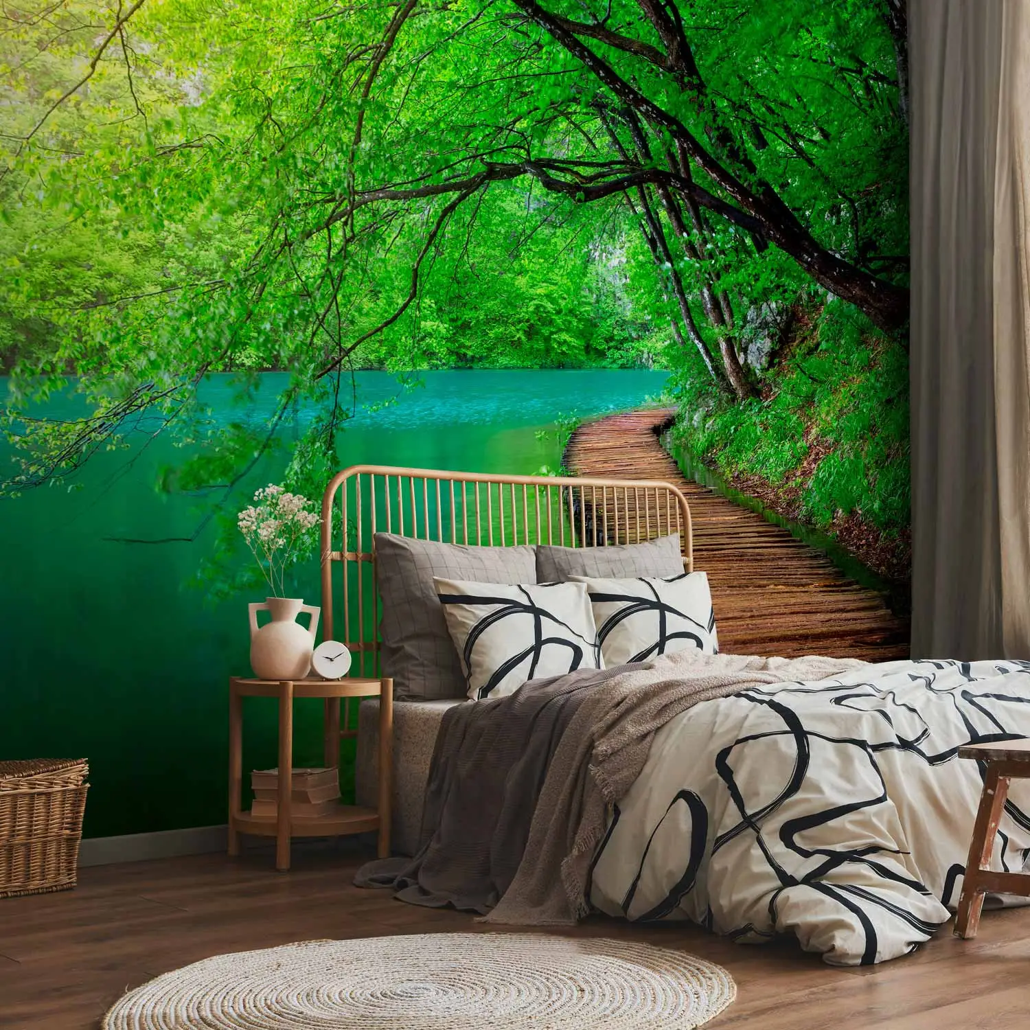 nature wallpaper bedroom