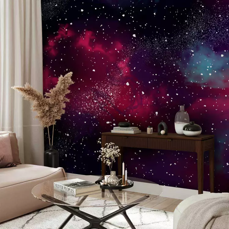 Cosmic Dust - Sparkling Stars and Nebulae against Night Sky