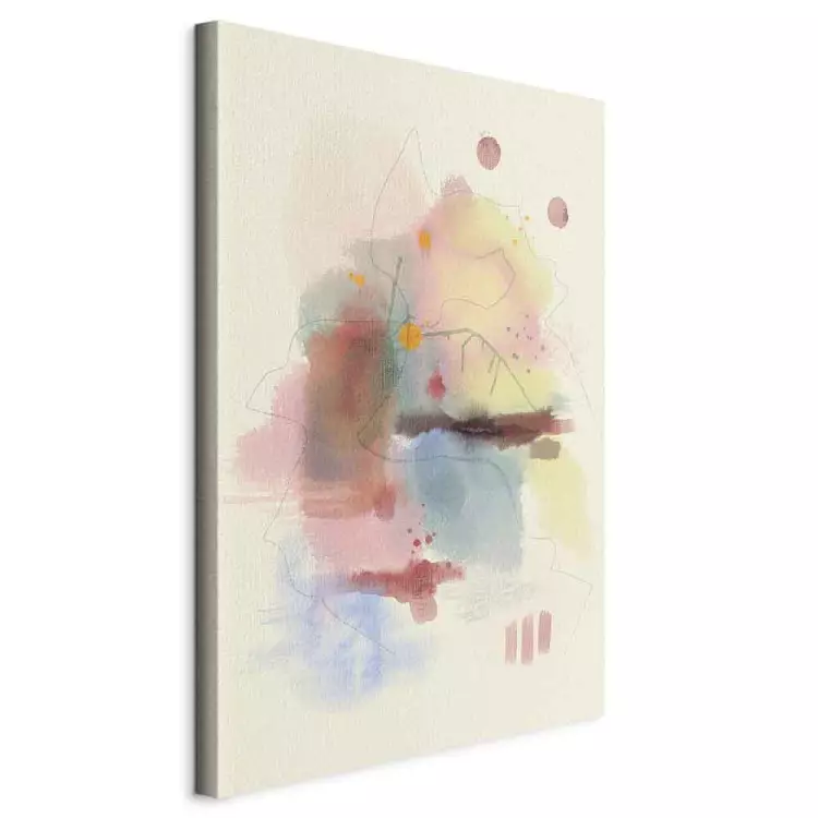 Subtle Lines - Pastel Abstractions on Light Background