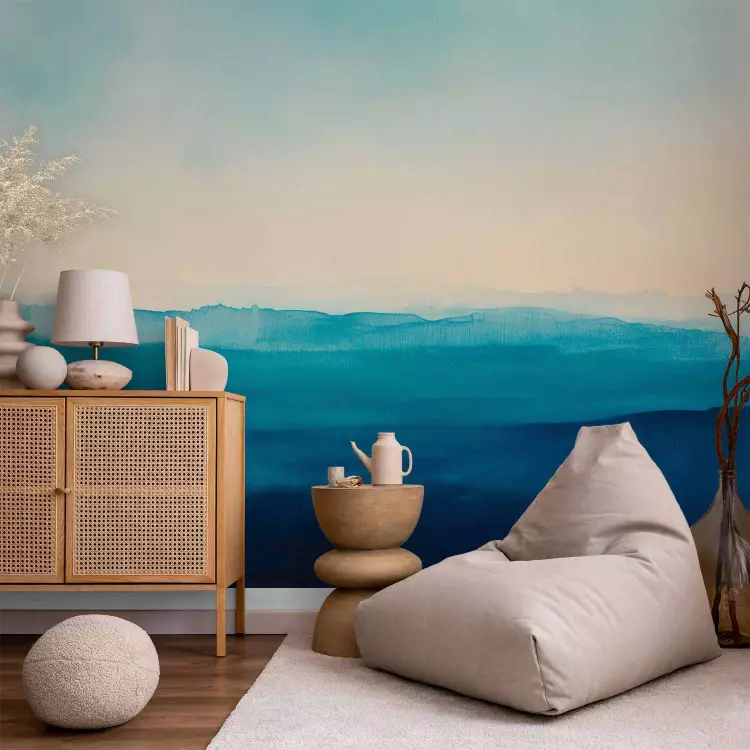 Blue Horizons - Subtle Landscape with Layers of Mist