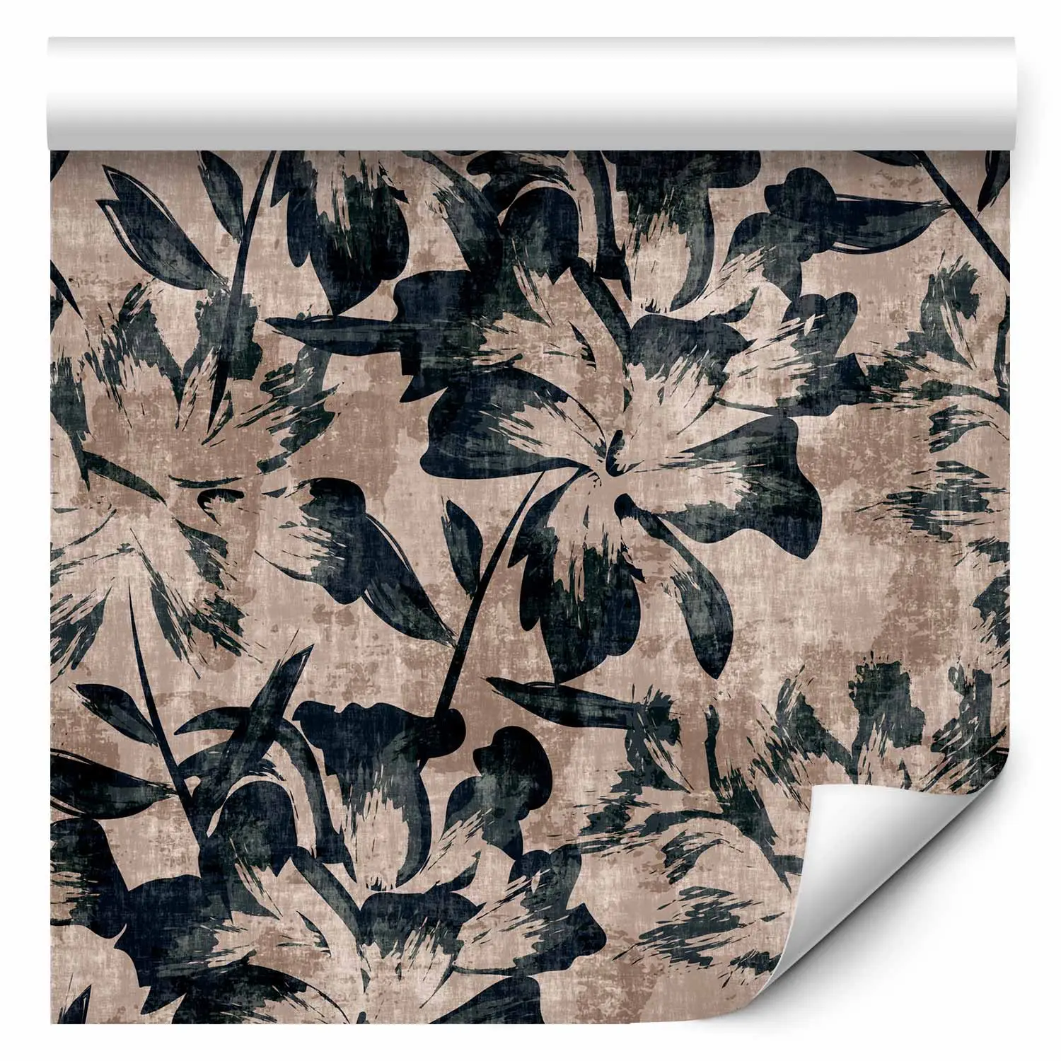 faded floral wallpaper