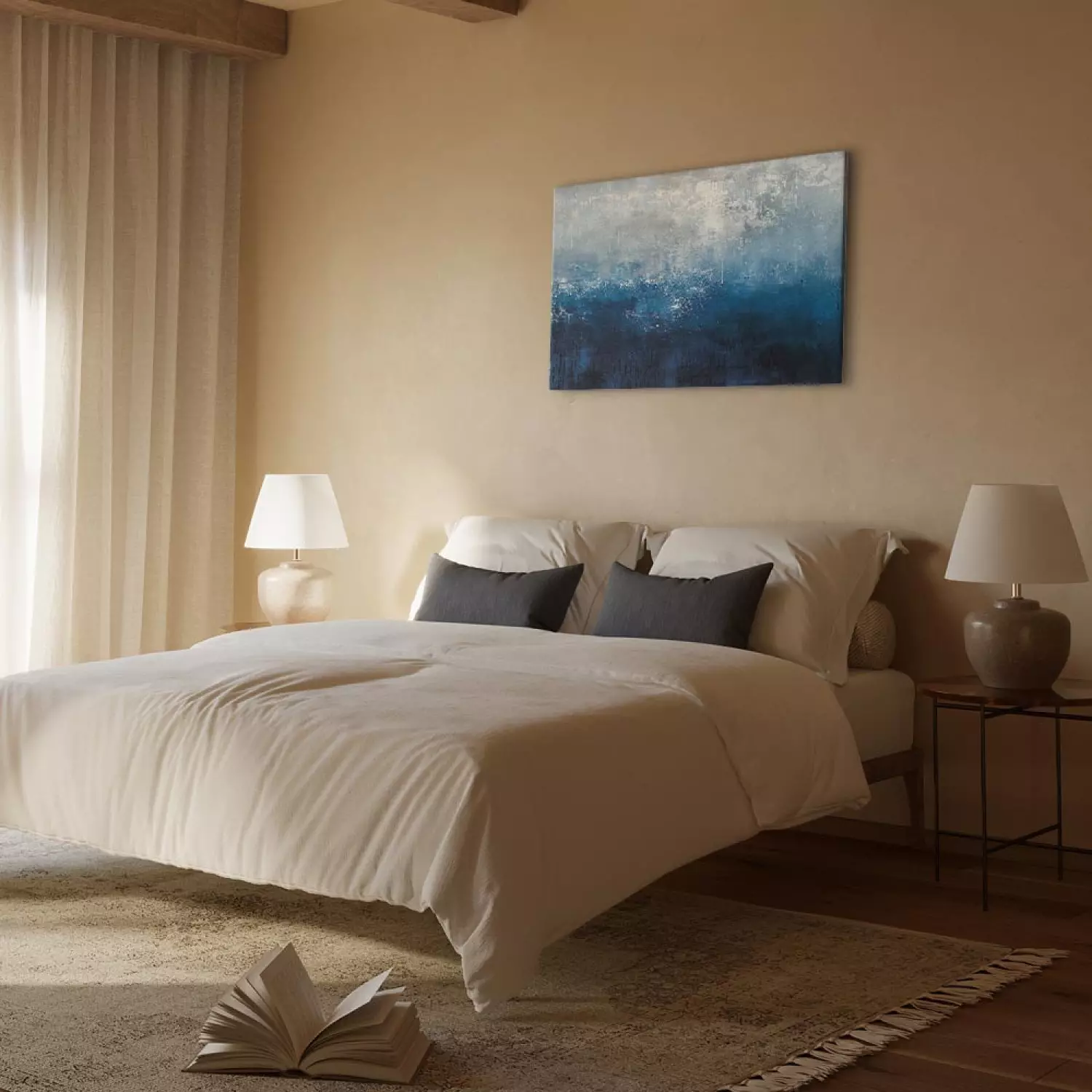 Canvas Print Sea impression - in an abstract and minimalist approach