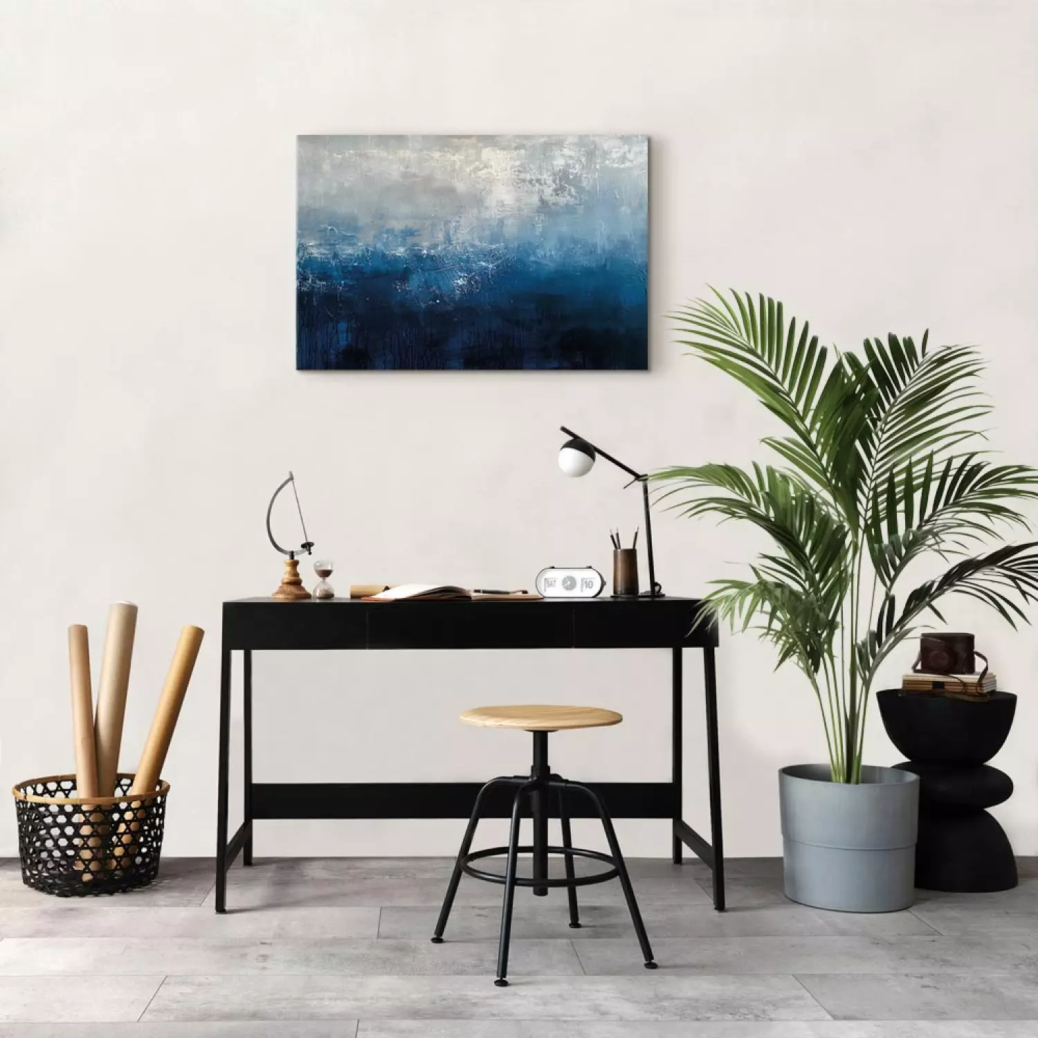 Canvas Print Sea impression - in an abstract and minimalist approach