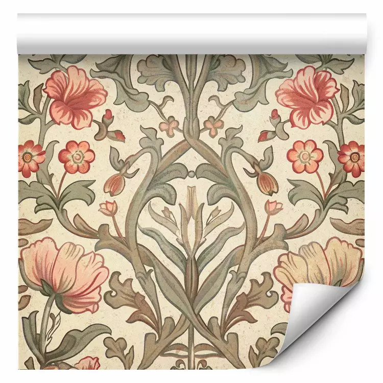 Decorative composition - decorative flowers in warm shades