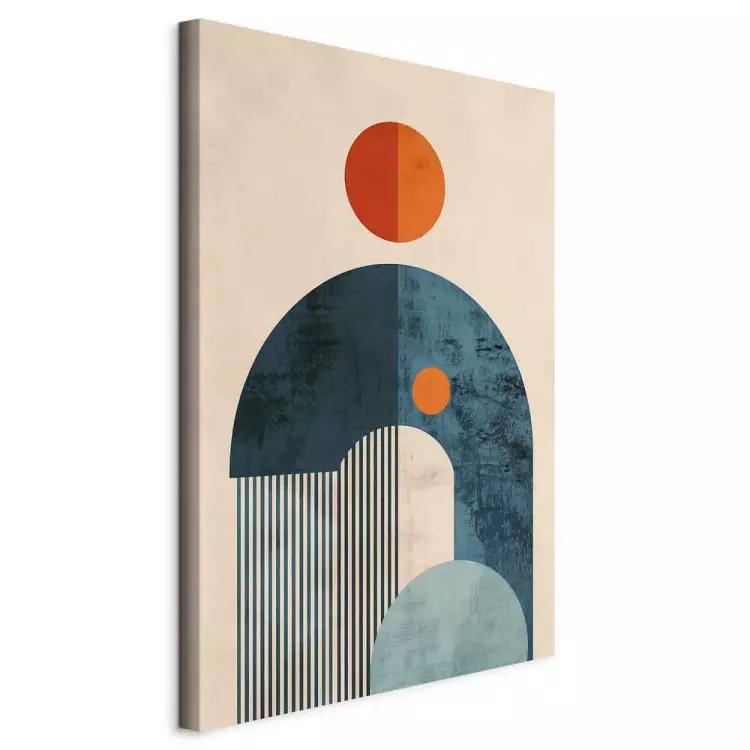 Inspired by Bauhaus - Contrasting Circles and Lines in a Geometric Form