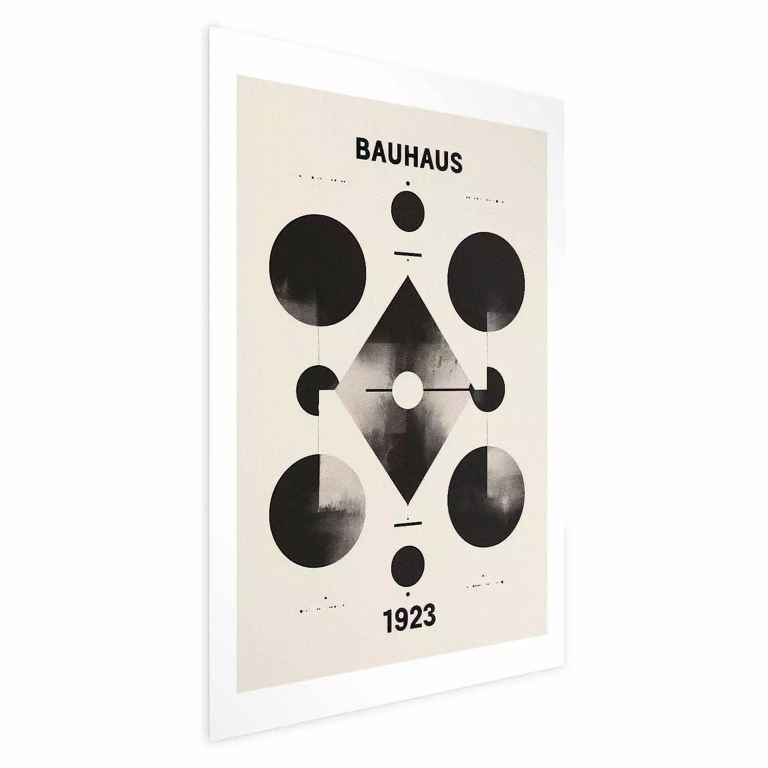 Wall Poster Inspired by Bauhaus - geometric patterns in modernist style from 1923