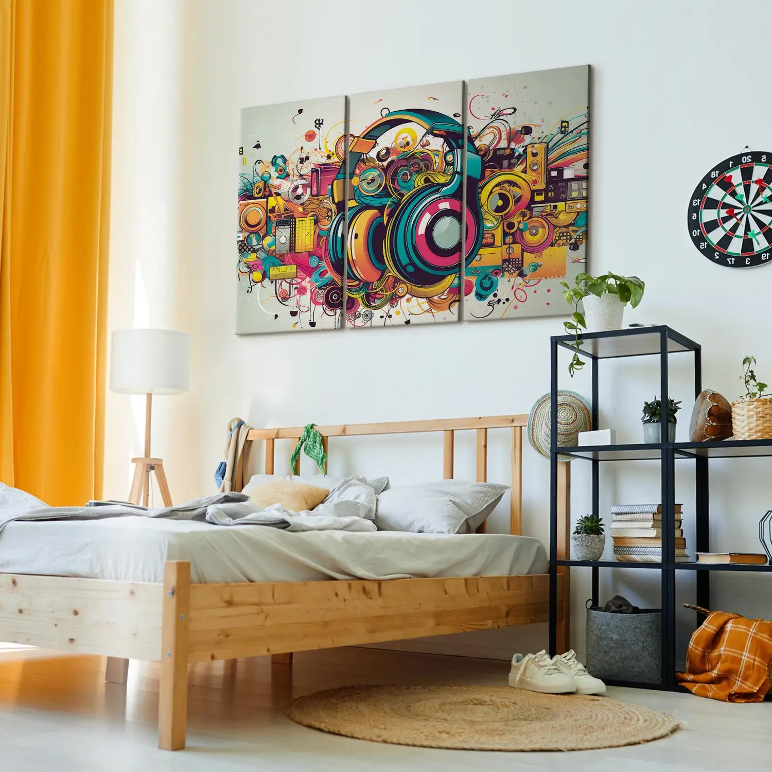 アート・デザイン・音楽 taschen_ 100 masterpieces in detail Canvas Painting Graffiti sounds - an abstract composition