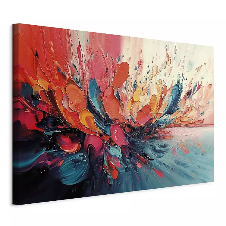 Explosion of colors - composition in dynamic brush strokes