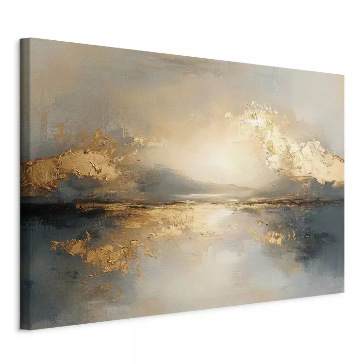 Golden Reflection - an artistic vision of a landscape with reflections of light
