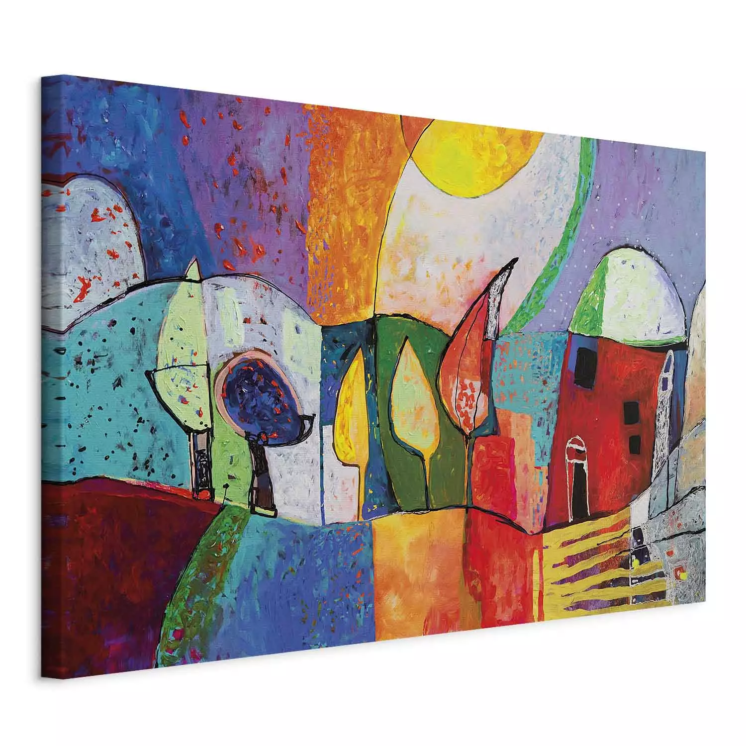 Canvas Print Spring town