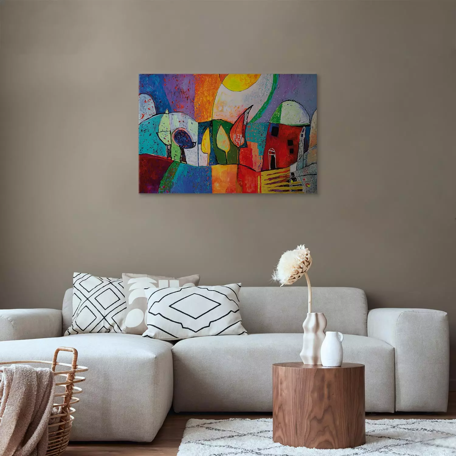 Canvas Print Spring town