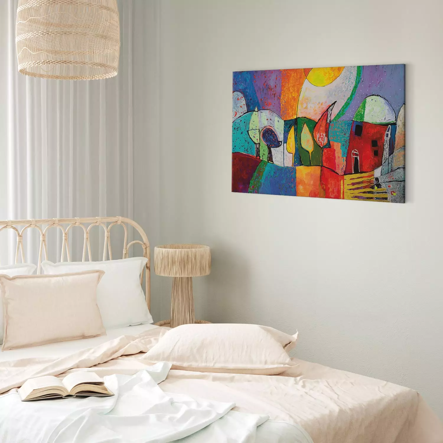 Canvas Print Spring town