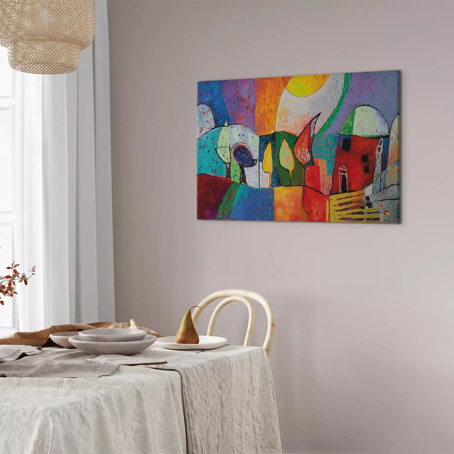 Canvas Print Spring town