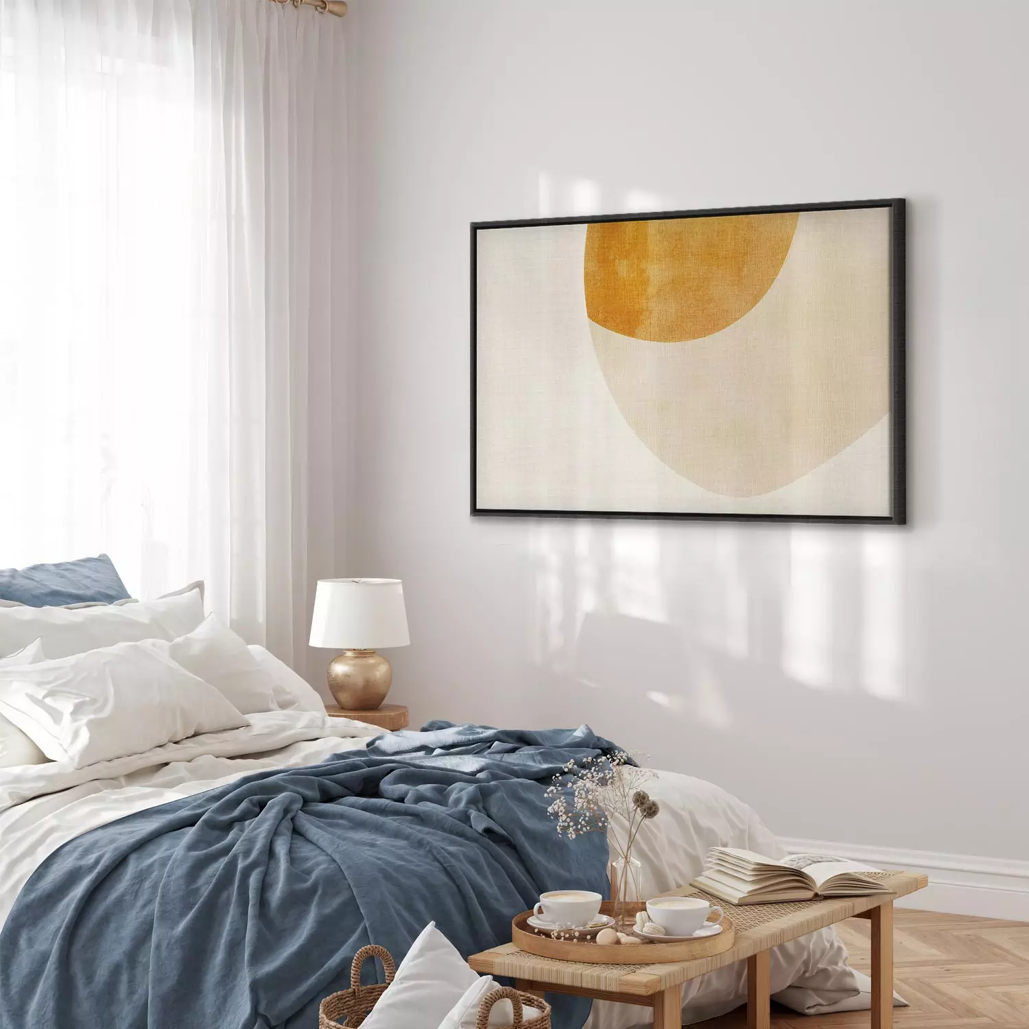 Canvas Print Interpenetrating shapes - an abstract Canvas Print Interpenetrating shapes - an abstract