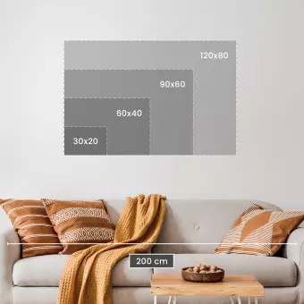 Canvas Print Interpenetrating shapes - an abstract Canvas Print Interpenetrating shapes - an abstract